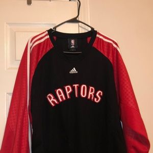Toronto raptors warmup long sleeve